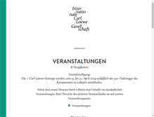 Tablet Screenshot of carl-loewe-gesellschaft.de